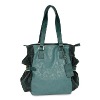 roomy handy flower-shaped tote bag