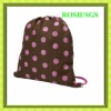 rope handle cotton fabric drawing string bag