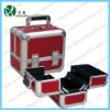 rose cosmetic case,aluminum beauty case