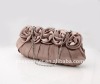 rose shaped ladies satin dinner handbag purses women evening bag