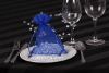 royal blue organza gift bag