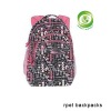 rpet backpack pink bag,school bag