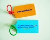 rubber pvc luggage tag
