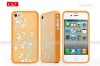 rubberized and electroplating case for Iphone4/4s