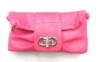 ruffle leather wallet/purse /coin bag