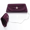 s20100102--A fuchsia satin elegant wedding bag