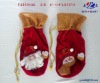 santa snowman wine bags