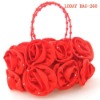 satin flower handbag sale(LODAY BAG-260)