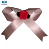 satin ribbon bow with rosette for garment