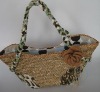 seagrass bag with flower