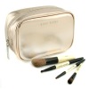 shiney pvc brush makeup cosmetic bag