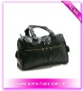 shining leather travel bag