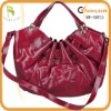 shining red ruffle ladies cute shoulder bag