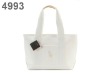 shining white women PU leather handbag