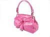 shinny PVC leather lady handbag fashion