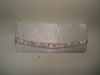 shinny lady's satin evening bag,elegant evening bag