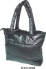 shinny oil polyester 190T with foam fashion hand bag for lady
