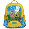 shinny yellow color school backpack children