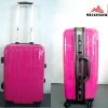 shiny Polycarbonate hardside trolley luggage set