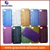 shiny plating technology mesh hard case for iphone 4g