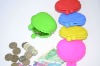 silicon coin bag, fashion silicon coin purse, silicon bag with logo peinting