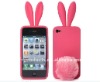 silicon rabbit ears case for iphone4g