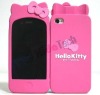 silicone Case for iphone 4,hello kitty back cover case for apple iphones,for iphone4 4g Bowknot case,PayPal & OEM