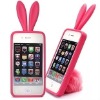 silicone case for iphone 4 with rabbit