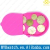silicone coin storage box with the capacity of 40 cions