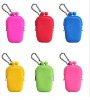 silicone lady cosmetic bag with hook