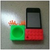 silicone mobile audio for iphone 4g,any color