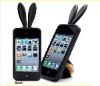 silicone rabbit Case for iPhone4s cover