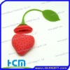 silicone strawberry tea bag