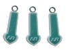 silicone zipper puller with embossed design