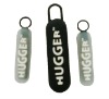 silicone zipper puller with embossed logo