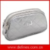 silver PU cosmetic bag