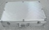 silver aluminum tool carrying case handle