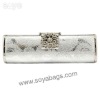 silver clutch evening bags WI-0670