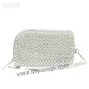 silver evening clutch bag WI-0340