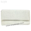 silver evening clutch bag WI-0397