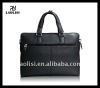 silver hardware men leather conference bag