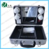 silver makeup case with lights,cosmetic box with mirror(HX-D865)