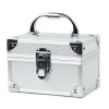 silver small durable easy-carrying aluminum cosmetic case