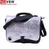 silver young laptop messenger