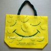 simling face printing pp non woven shopping bag