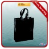 simple black pvc shopping bag