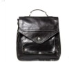 simple design cowhide leather shoulder bag for men