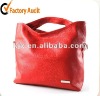 simple design genuine leather ladies tote bag of top quality