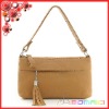 simple design lady's shoulder bag with tassels