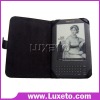 simple design leather case for Amazon kindle 3